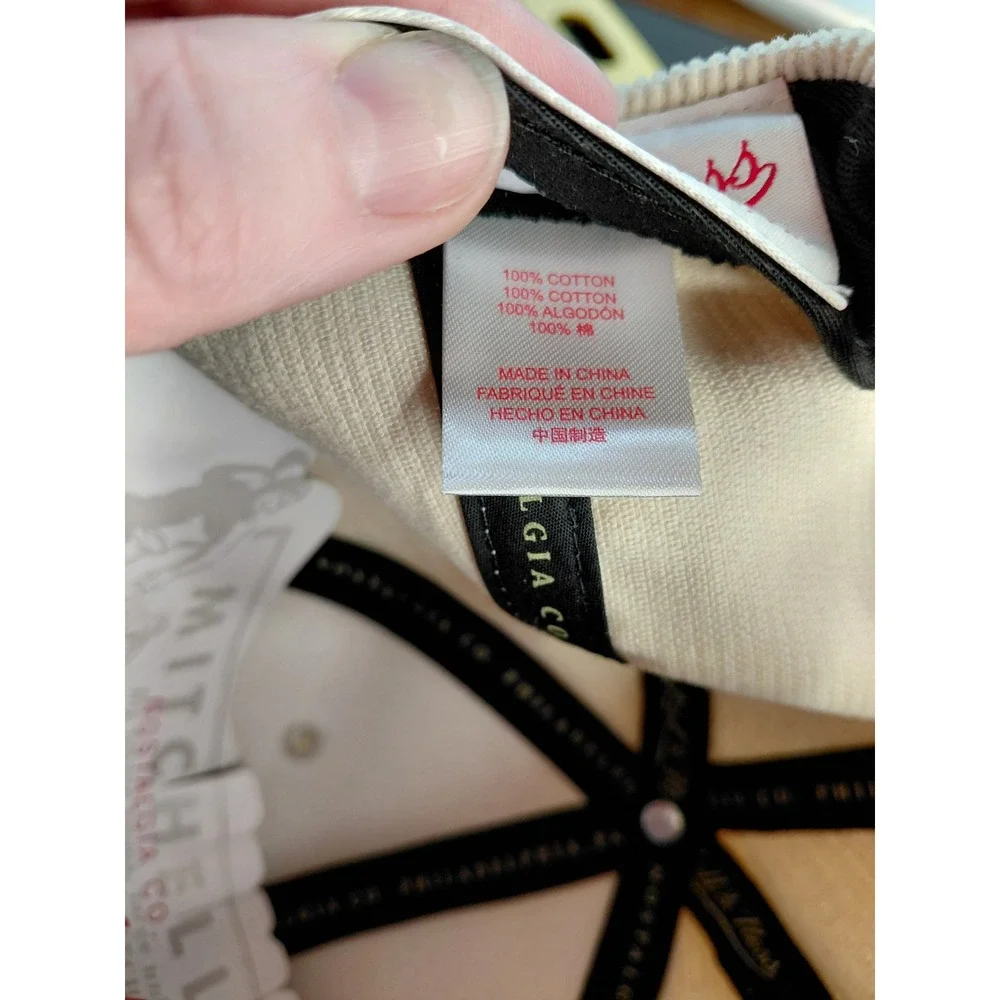 Mitchell Ness Chicago Bulls Corduroy Strapback Hat Tan‎ Mens Adjustable